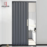 Puertas Corredizas Plegables Modernas de Aleación de Aluminio para Baño, con Malla de Acero Inoxidable