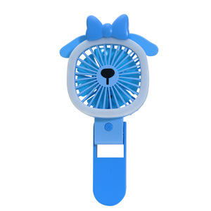 Portable Handheld LED Fan With <b>Foldable</b> Design Rechargeable Battery 2W DC Motor Button Control For <b>Desk</b> Or Outdoor Use - Product Image 5