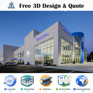Edificio per Concessionaria Auto in Struttura d'Acciaio con Design Esterno Premium per Sala Esposizioni Auto e Costruzione di Centro Servizi - Product Image 5