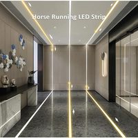 Bande LED flexible numérique CCT à double couleur réglable 576 LED/m sans points WS2811 COB, effet poursuite et eau courante