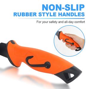 YUEYANG قابل للتخصيص 5Cr15 طلاء أسود من الفولاذ المقاوم للصدأ سكين فيليه صيد السمك مع غمد برتقالي للاستخدام في المطبخ - Product Image 3