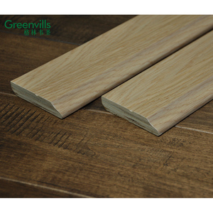 QCFLOOR buona qualità <span class=keywords><strong>in</strong></span> <span class=keywords><strong>legno</strong></span> massello battiscopa pavimento <span class=keywords><strong>in</strong></span> <span class=keywords><strong>rovere</strong></span> naturale battiscopa - Product Image 4