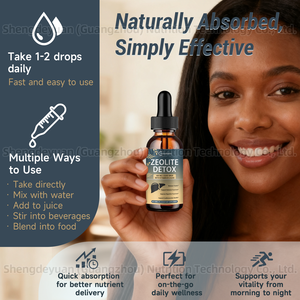 OEM Label pribadi Zeolite detoks cairan tetes dengan <span class=keywords><strong>Vitamin</strong></span> <span class=keywords><strong>D</strong></span> dan <span class=keywords><strong>B12</strong></span> suplemen untuk fungsi imun dan fokus dukungan - Product Image 4