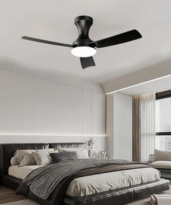 42-inch Minimalist Smart Ceiling Fan, APP/Remote Control, 3-Blade Black Design, Dimmable <b>LED</b> <b>Light</b>, <30dB Quiet DC Motor,6-Speed - Product Image 4
