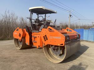 HAMM HD128 12 Ton Double Drum Vibratory <b>Road</b> <b>Roller</b> Machine Original <b>Used</b> Tandem Compactor Imported USA Motor Pump Core Included - Product Image 3