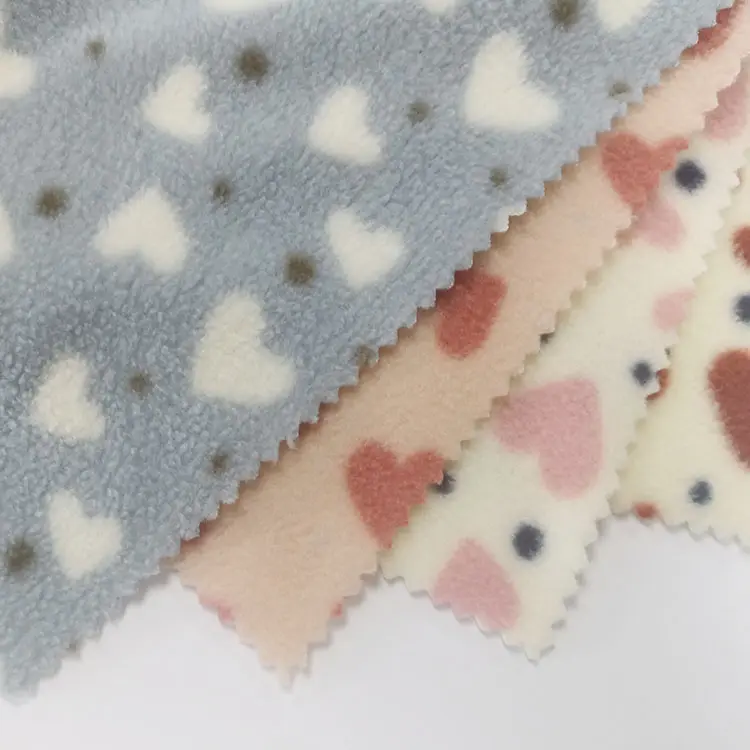 Tissu polaire Tecido Micro polaire double face teint imprimé 100% polyester personnalisé pour vêtements pour enfants