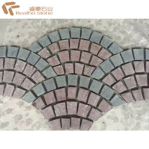 Azulejo <span class=keywords><strong>de</strong></span> piedra <span class=keywords><strong>de</strong></span> pavimento con diseño <span class=keywords><strong>de</strong></span> ventilador barato <span class=keywords><strong>de</strong></span> diseño personalizado para uso exterior para entrada exterior o acera - Product Image 6