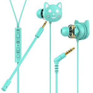 Spel in ear stereo kat oor hoofdtelefoon oortelefoon oordopjes PC Gaming Andere Mobiele Telefoon Accessoires Telefoon Accessoire