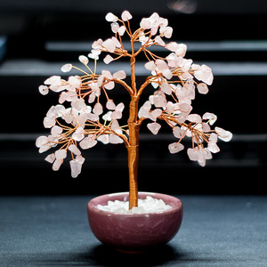 Crystal Tree Yellow Citrine Wire <b>Wrapped</b> Miniature Home Office Desk Decoration Ornament - Product Image 4