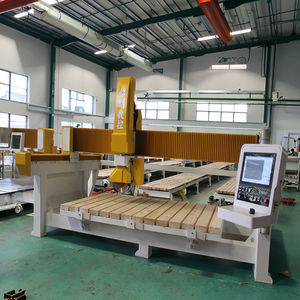 Scie à pont <span class=keywords><strong>CNC</strong></span> 5 axes Mingke pour la découpe de pierre de granit avec fonction de retournement, épaisseur maximale de 300 mm, facile à utiliser - Product Image 1