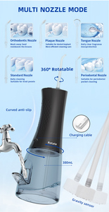 Irrigador Bucal Portátil de Plástico, Inalámbrico, Eléctrico, Recargable, Impermeable IPX7, Limpiador Dental - Product Image 4