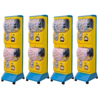 Distributeur automatique de capsules de jouets Tomy Gachapon jaune et bleu 45-70 mm en blanc TR554
