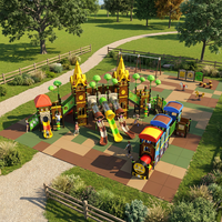 Equipo de Juegos Resistente para Niños, Estilo Granja, de Plástico para Exteriores