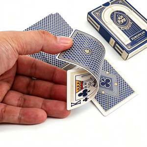 Baraja de Cartas de Póker Personalizadas de Lujo, de Papel, PVC, Plástico, Impermeables, con Logotipo Personalizado, Impresión a Todo Color, para Juegos de Casino - Product Image 3