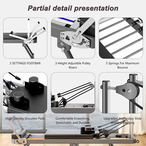 Cama de Pilates Reformer Plegable para el Hogar, Estudio de Pilates en Casa, Cama Deslizante para Ejercicios de Core, Reformer de Pilates de la Mejor Calidad - Product Image 2