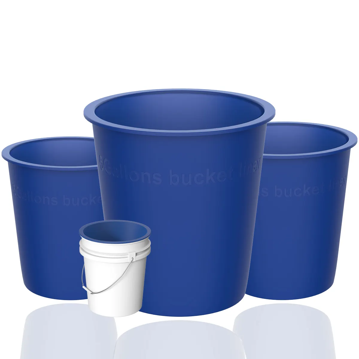 5 galões reutilizáveis silicone balde forro eficiente multi uso forro pode ser armazenado ou facilmente esvaziado e limpo besta misturador Borracha