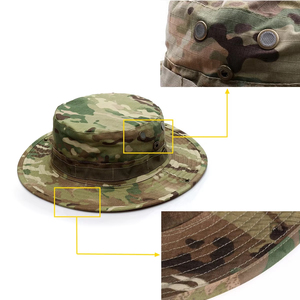 Sombrero de camuflaje, sombreros de cubo, caza al aire libre, senderismo, pesca, Protector solar, sombrero de pescador, estilo táctico para hombres - Product Image 6