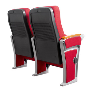 Pilot Auditorium <b>Chairs</b> 511 Control Mark <b>Shell</b> Model Red Fabric School Auditorium Lecture Hall Use - Product Image 3