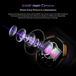 Oukitel G7 Smartphone 6.52" Display 8GB+256GB Rugged Phone 64MP Main <b>Camera</b> IP69K Fingerprint 10600mAh NFC Android 16.0 Phone - Product Image 5