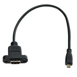 Câble d'extension Micro Hdmi mâle vers Hdmi femelle, plaqué or 30g, cuivre sans oxygène pour connexion haute définition - Product Image 3