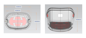 Feux arrière à LED DOT pour moto, feu de freinage, feu arrière pour Harley <span class=keywords><strong>Sportster</strong></span> Dnya Softail Fat Boy Touring - Product Image 6