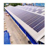 Système de montage sur toit pour panneaux solaires en alliage d'aluminium anodisé 6005-T5, installation facile, durée de vie conçue pour 25 ans