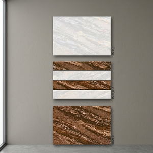 Brown Grey Designer Effect Digital Printed Glaze Rectified Glossy Ceramic Wall Tiles Indian Company Producer Price Size 300x450 - Product Image 1