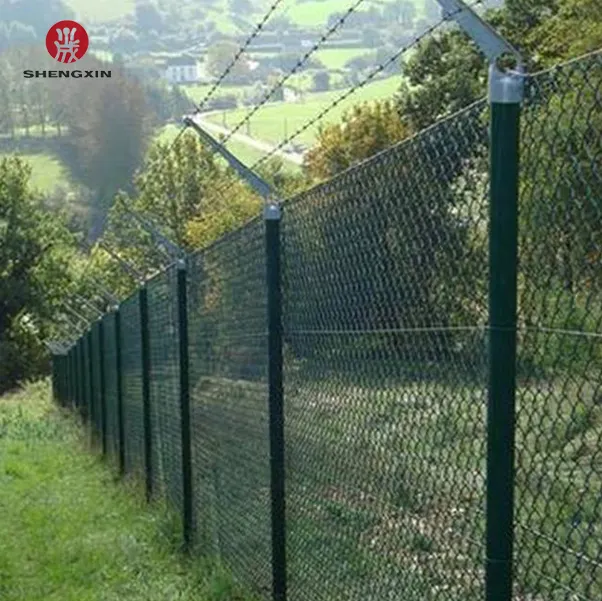 custom 8 ft pvc chain link cyclone wire fence price