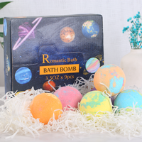 Nuspa Gel Douche SPA Boule de Bain Vegan Bombe de Bain Coffret Ciel Étoilé Bombes de Bain Moussantes