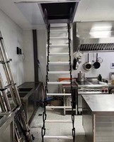 Escalier de grenier pliable pas cher, échelle télescopique escamotable pour grenier, échelle coulissante de 500 kg pour maison et atelier