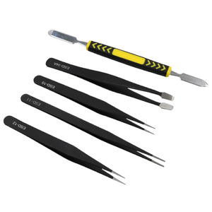 Stainless Steel Tweezers Set 10 Piece ESD Safe <b>Precision</b> <b>Tools</b> For Mobile Phone Repair - Product Image 5