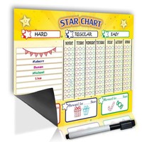 Tableau de récompenses magnétique effaçable à sec pour enfants, écologique, personnalisable, durable et léger, pour la maison, pour la motivation et la responsabilité