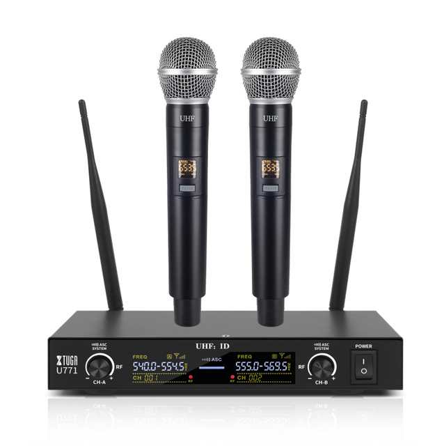 XTUGA U771 Professional Handheld Microphone System New Design UHF Wireless for Performance with XLR Connector
