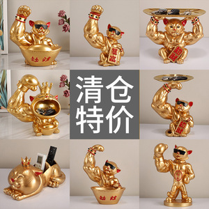Amuleto de la suerte con forma de gato Qilin, decoración de Feng Shui para sala de estar, regalo de Año Nuevo Chino, pieza individual - Product Image 4