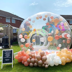 Hot Casa Bolle Gonfiabile <span class=keywords><strong>de</strong></span> qualité commerciale PVC enfants fête clair dôme ballon Portable Air bouncer gonflable bulle maison tente - Product Image 3