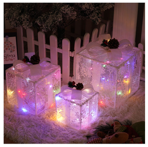 Thiết lập của 3 cái ngoài trời giáng sinh ánh sáng hiển thị hình ánh sáng đồ trang trí cho trẻ em hàng thủ công navidad Cây giáng sinh trang trí - Product Image 3