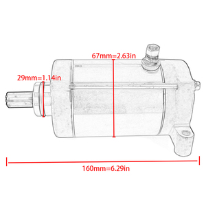 Motor de arranque para <span class=keywords><strong>Yamaha</strong></span> 1S3-81890-00 2MB-H1890-00 <span class=keywords><strong>Raptor</strong></span> <span class=keywords><strong>700R</strong></span> Grizzly Viking VI Rhino 700 EPS Hunter Edición Especial - Product Image 6