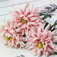 Bunga Dahlia Velvet Artificial Berkualitas Tinggi, Laris Manis, Sentuhan Realistis, Beragam Warna, Gratis, untuk Dekorasi Centerpiece Meja