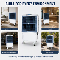 Climatiseur portable de haute qualité, mini refroidisseur d'air, pour la maison, avec un grand réservoir d'eau et une capacité d'humidité