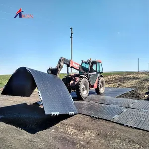 Construction Access Heavy Equipment ground Cover HDPE UHMWPE mat for Big work area