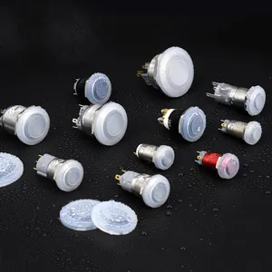 12/16/19/22/25/30MM Clear Silicone Waterproof Push Button Switch Cap