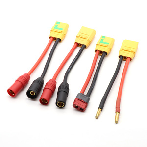 สายอะแดปเตอร์สำหรับเครื่องบินจำลองแบบสั่งทำขายส่ง XT90 XT60 XT30 T Plug EC5 AS150 XT150 JST กวางตุ้ง จีน - Product Image 1