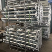 Usine de haute qualité en gros personnalisé en acier au carbone galvanisé ancrages de montage solaire pieux vissés au sol avec support