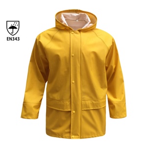 Wholesale <strong>Waterproof</strong> Mens Pu Pvc Jacket Suit <strong>Raincoat</strong> For Adults - Product Image 4