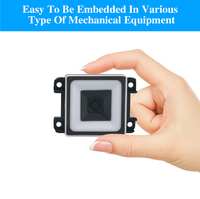 Pemindai Barcode 2D Mini Omnidirectional pemindai kode QR fitur lampu Stan pembayaran Android pemindai tanam Supermarket tanpa awak