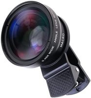 Objectif d'appareil photo pour téléphone portable 2 en 1 macro grand angle 0,45X