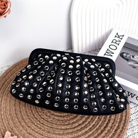 Sac Tendance 2024 ide produk baru 2025 tas tangan desainer mewah Guangzhou dompet genggam wanita Mini dompet kulit Punk