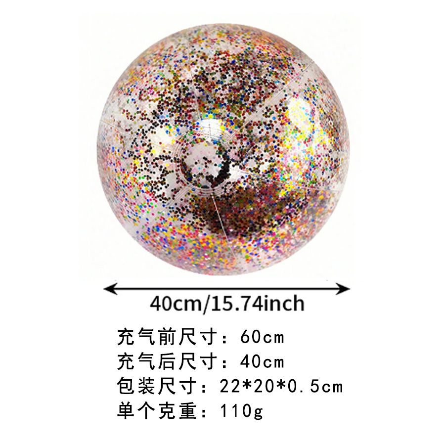 Bola de lentejuelas de color de 60 cm.