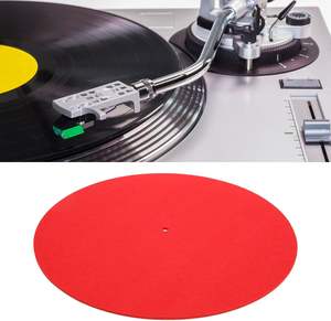 Rouge Blanc Gris Noir Couleur Client Logo Impression Feutre Slipmats DJ Platine 12 "LP <span class=keywords><strong>Vinyle</strong></span> Record Slip Mat Réduire Les Bosses De Vibration - Product Image 6