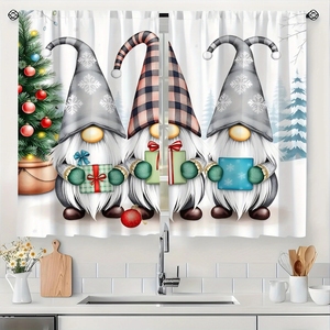 <span class=keywords><strong>Cortinas</strong></span> <span class=keywords><strong>de</strong></span> cocina <span class=keywords><strong>con</strong></span> diseño <span class=keywords><strong>de</strong></span> gnomos navideños azules, decoración <span class=keywords><strong>de</strong></span> ventanas <span class=keywords><strong>con</strong></span> árboles <span class=keywords><strong>de</strong></span> pino nevados <span class=keywords><strong>de</strong></span> invierno, decoración <span class=keywords><strong>para</strong></span> el hogar, 2 paneles personalizables - Product Image 6